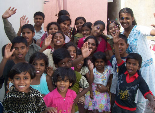 Glory Angel with children